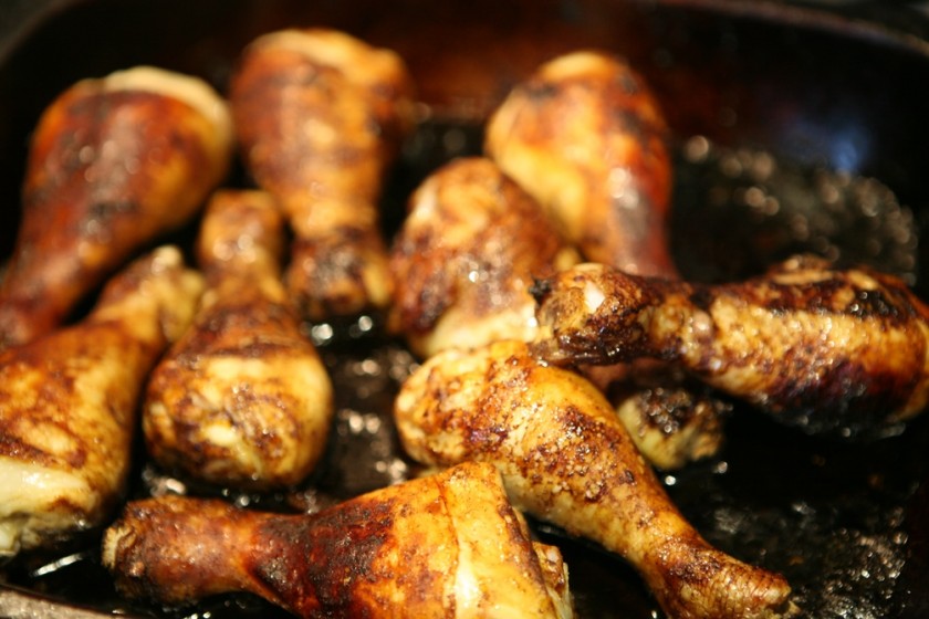 Little Pink Kitchen Sticky Chicken Drumsticks. Forestside